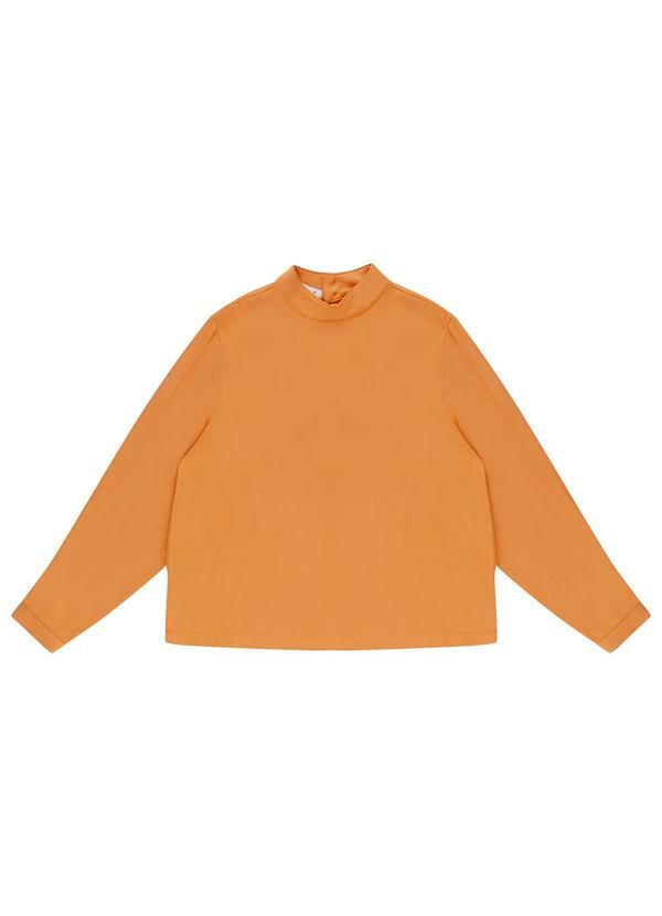 Blusa Feminina Manga Longa Laranja