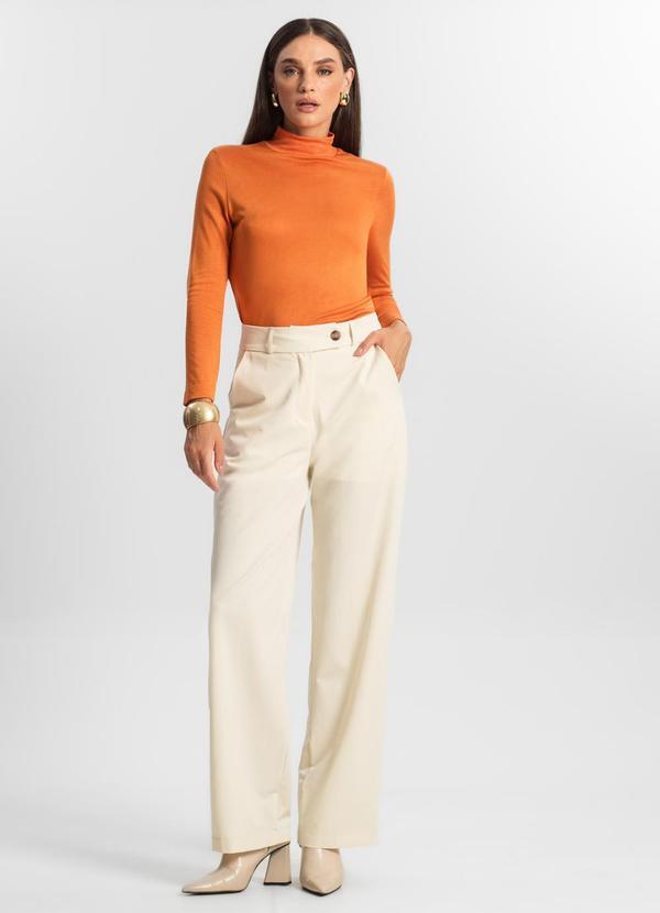 Blusa Feminina Manga Longa Laranja