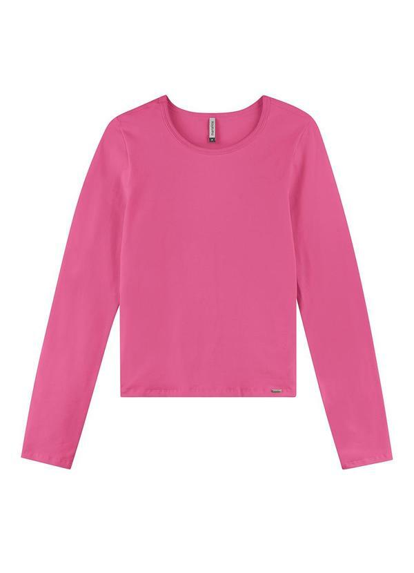 Blusa Feminina Manga Longa Rosa