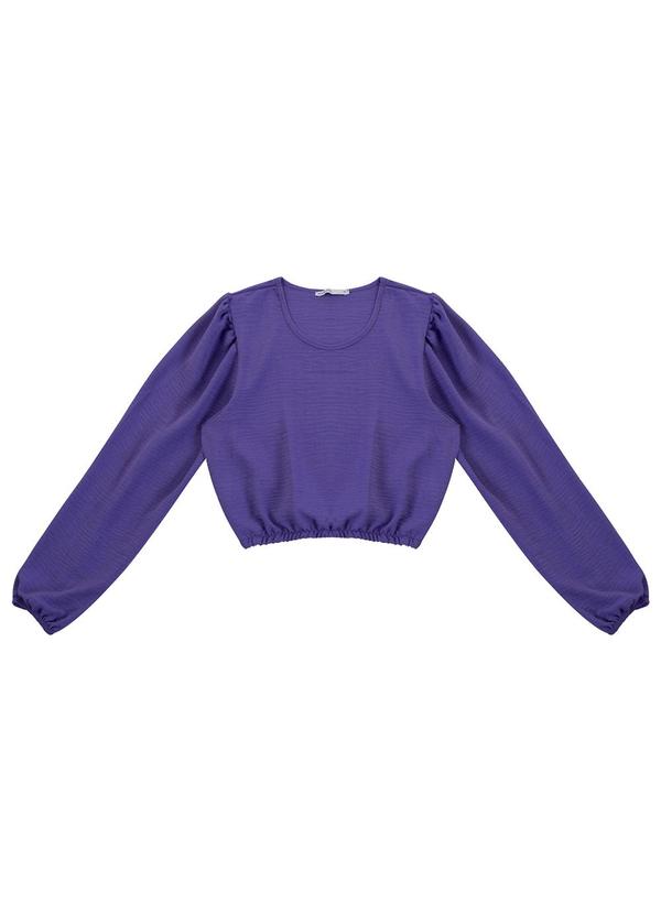 Blusa Feminina Manga Longa Roxo