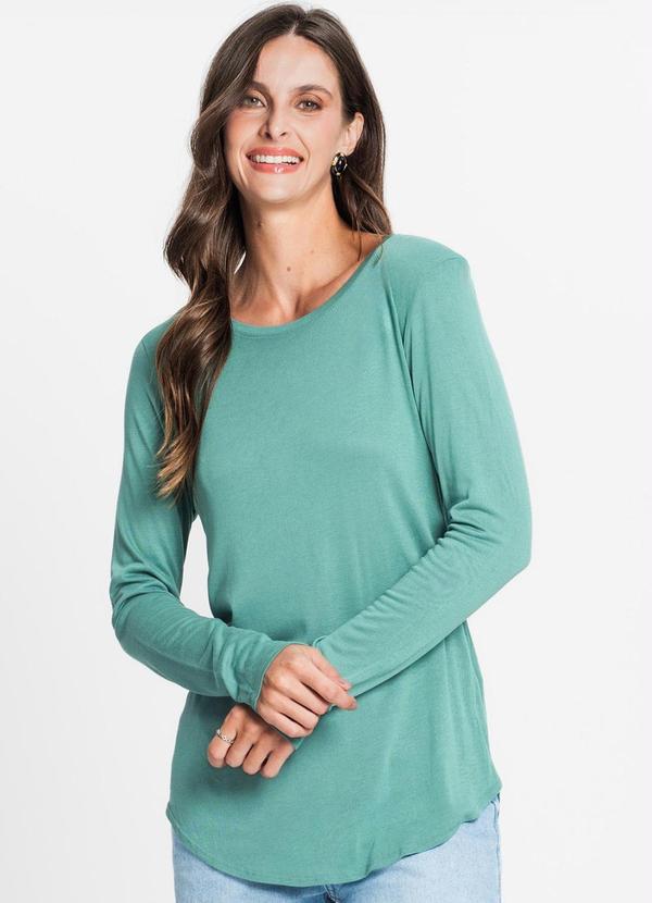 Blusa Feminina Manga Longa Verde