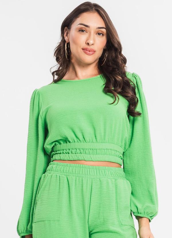 Blusa Feminina Manga Longa Verde