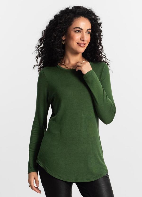 Blusa Feminina Manga Longa Verde