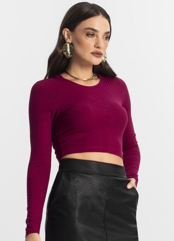 Vista 2 Blusa Feminina Manga Longa Vermelho Endless Endless