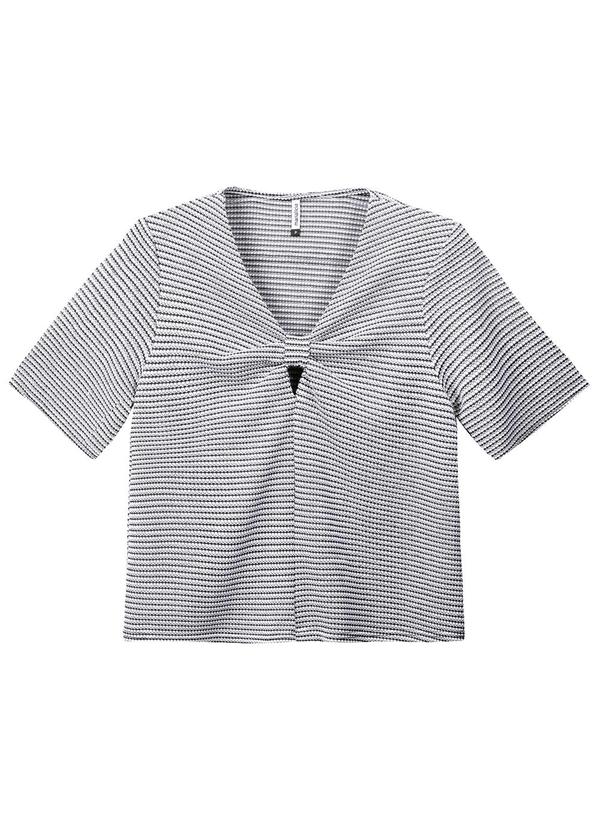 Vista 2 Blusa Feminino Adulto Azul Marialícia Marialícia