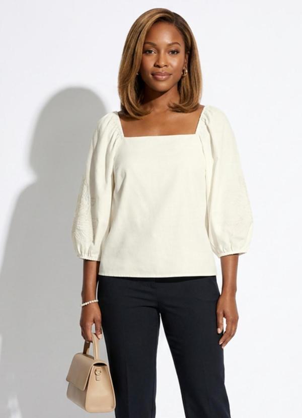 Blusa Feminino Adulto Bege