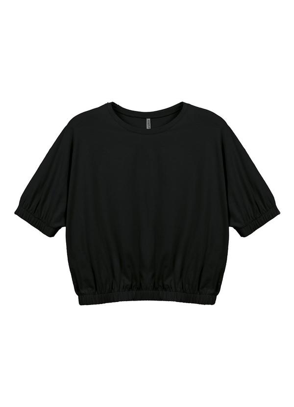 Vista 2 Blusa Feminino Adulto Preto Marialícia Marialícia