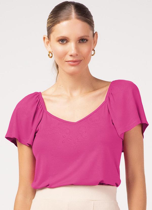 Blusa Feminino Adulto Rosa