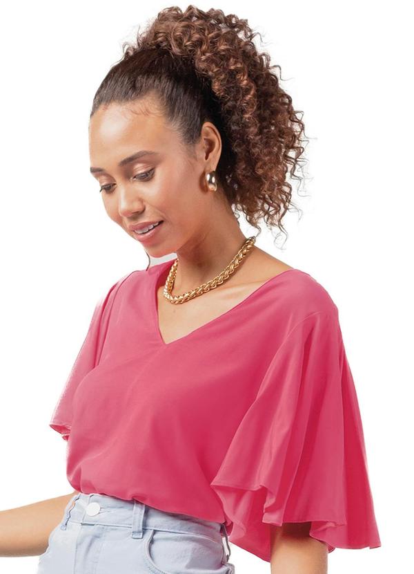 Blusa Feminino Adulto Rosa