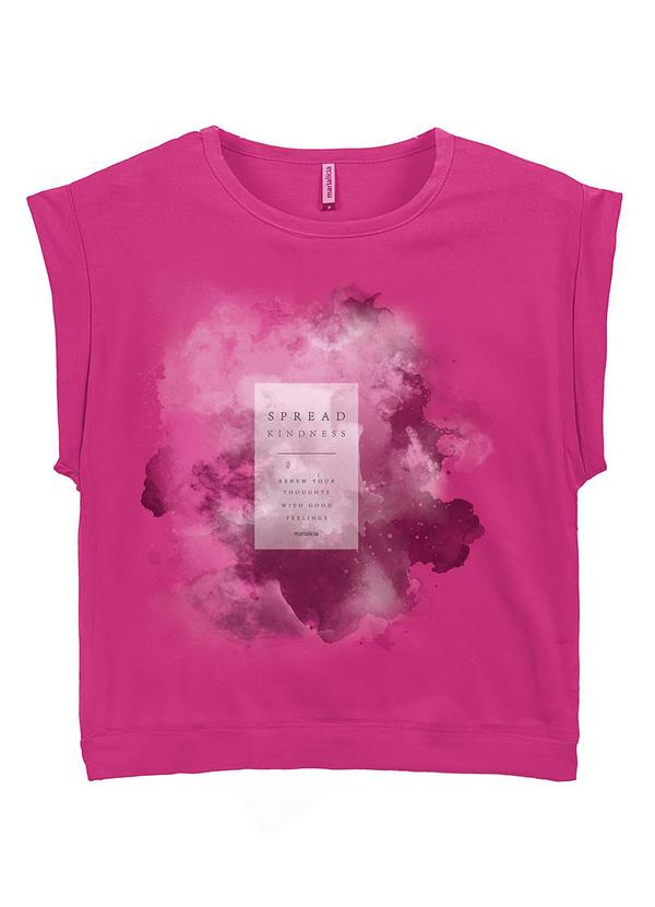 Vista 2 Blusa Feminino Adulto Rosa Marialícia Marialícia