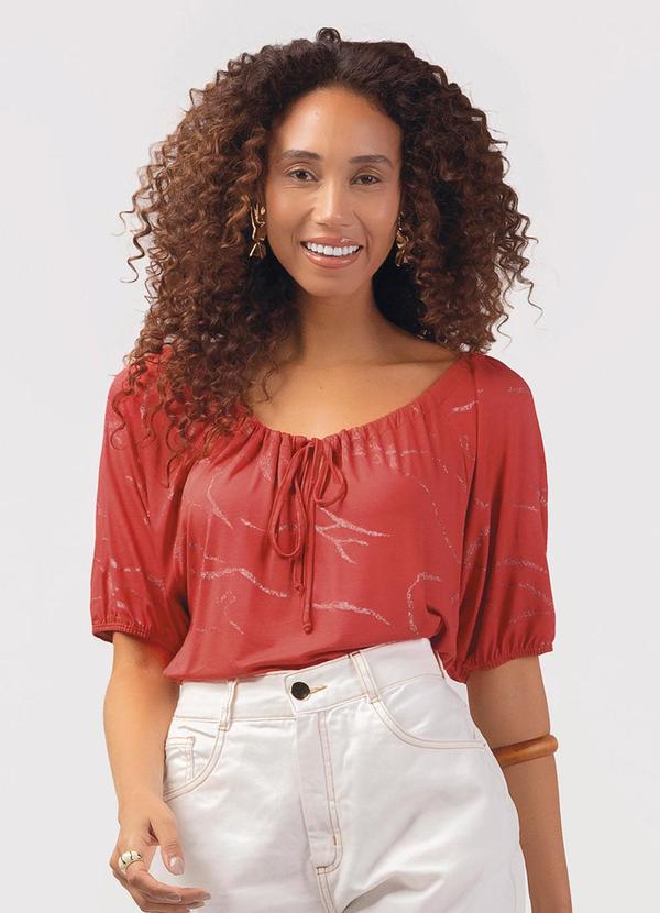 Blusa Feminino Adulto Vermelho