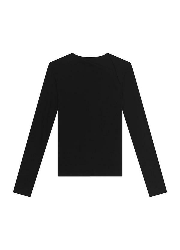 Blusa Justa em Viscose Preto