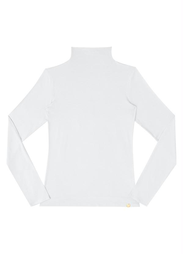 Vista 2 Blusa Malha Thirty Plus Branco Lunender Lunender