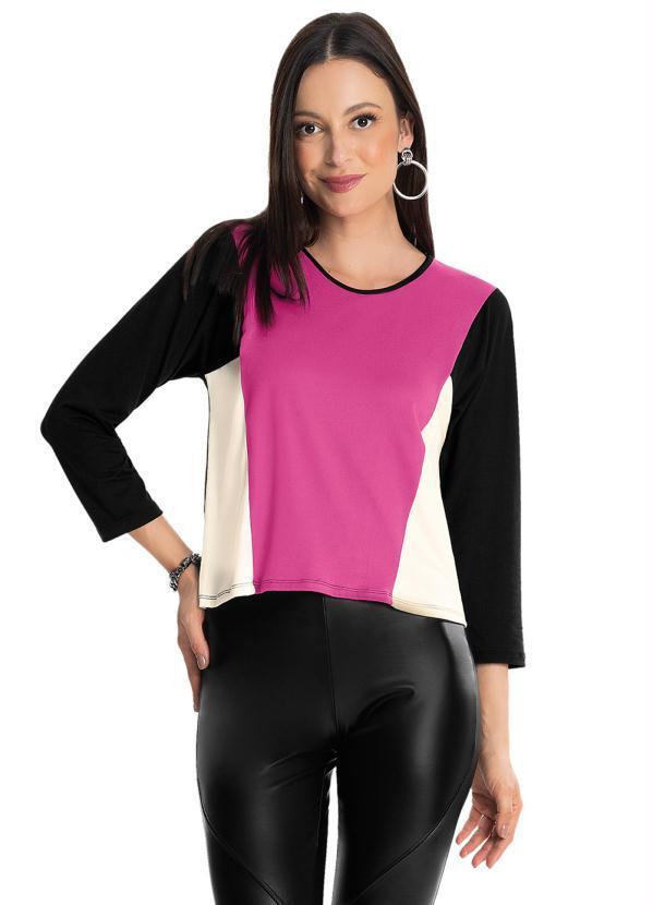 Blusa Manga 7/8 Preto