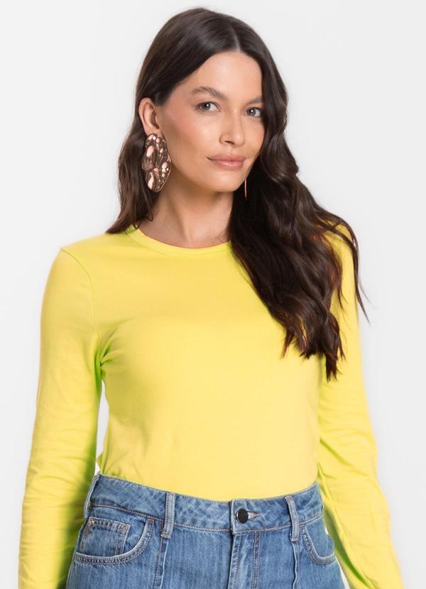 Blusa Manga Longa Básica Verde