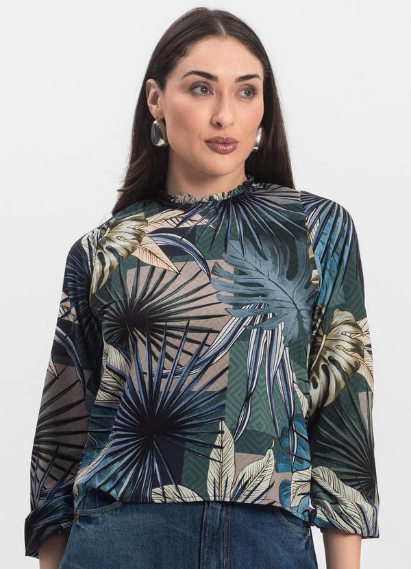 Blusa Manga Longa Verde