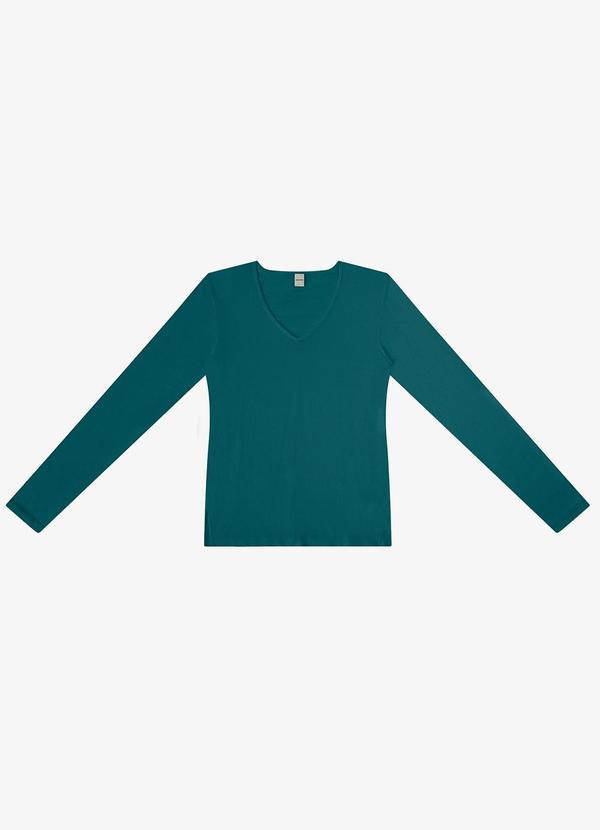 Blusa Manga Longa Verde