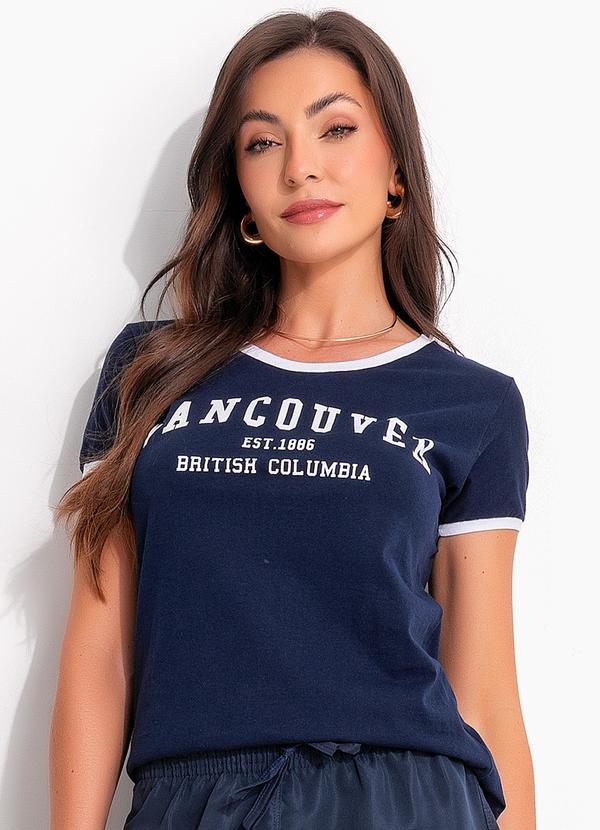 Blusa Marinho em Meia Malha