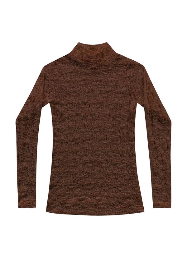 Blusa Renda Marrom