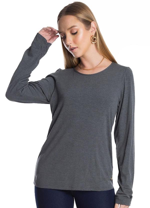 Vista 2 Blusa Cinza Colcci Colcci
