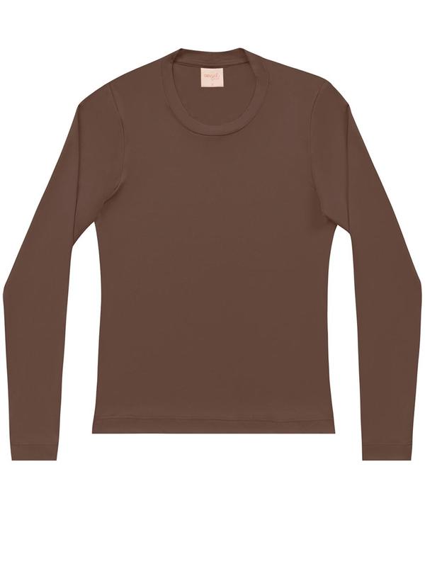 Blusa Suede Basic Marrom