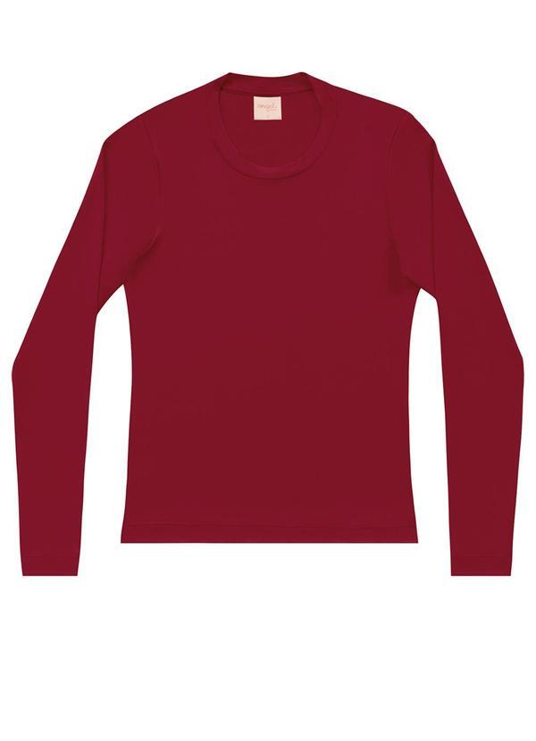 Blusa Suede Basic Vinho