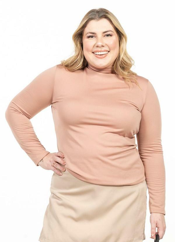 Blusa Térmica Plus Size Marrom