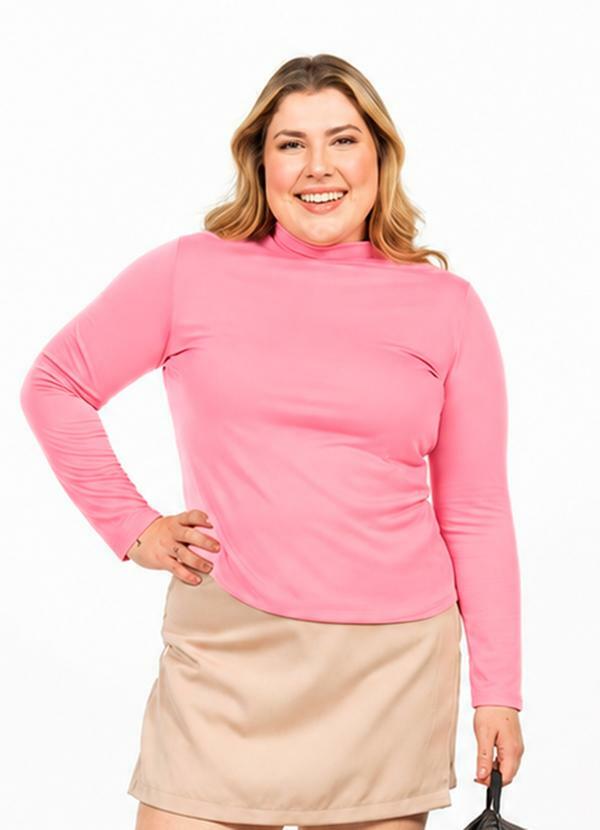 Blusa Térmica Plus Size Rosa