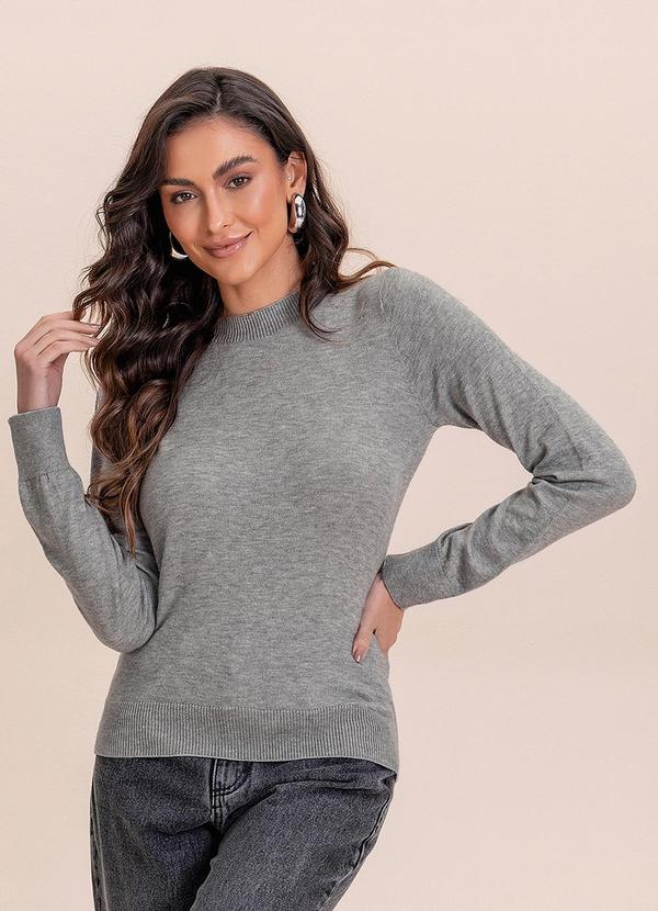 Blusa Tricot Cinza
