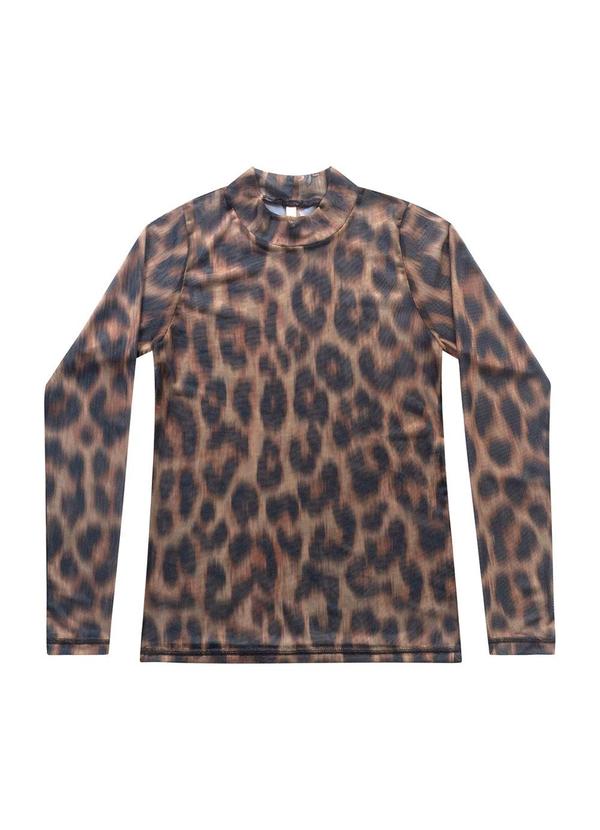 Blusa Tule Marrom