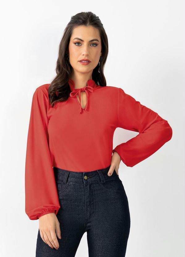 Blusa Vermelha com Gota