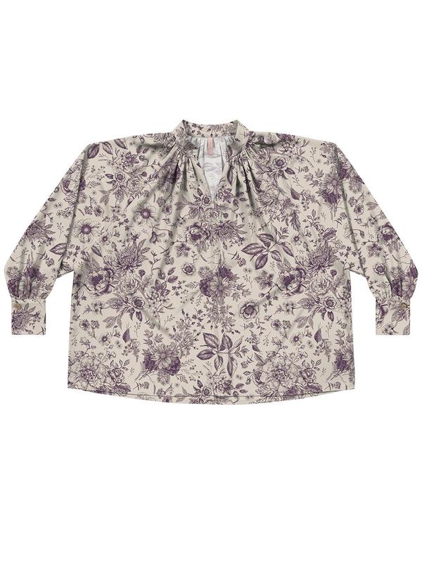 Blusa Viscose Estampada Vermelho