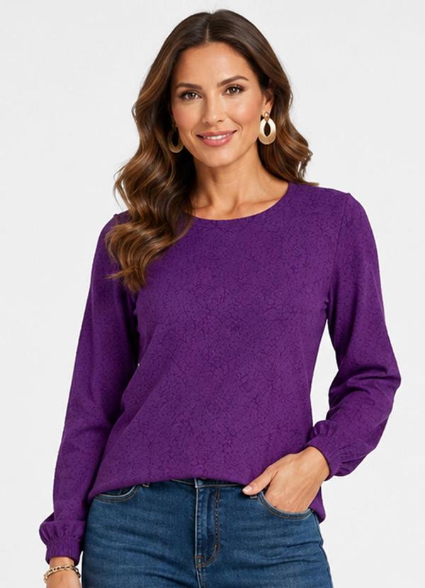 Blusão Feminino em Tecido Aspen Roxo