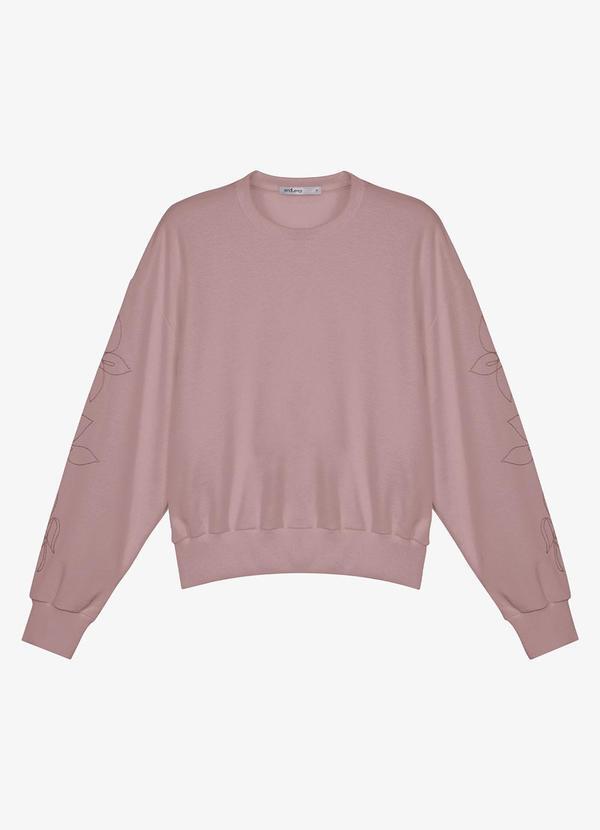 Blusão Feminino Moletom Felpado Rosa