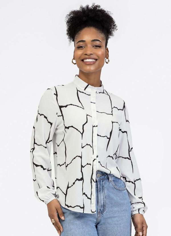 Camisa em Viscose Branco