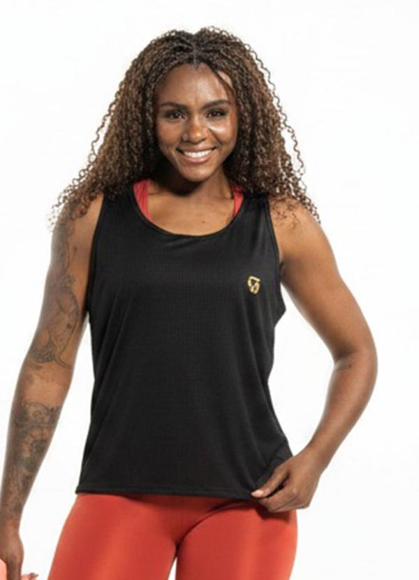 Regata Feminina Sport Nadador Preto