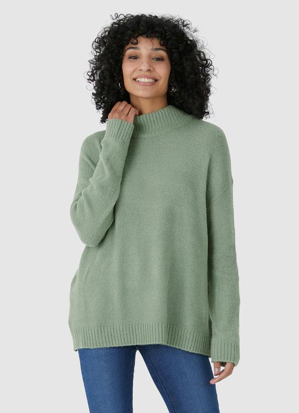 Suéter Feminino em Tricot Verde