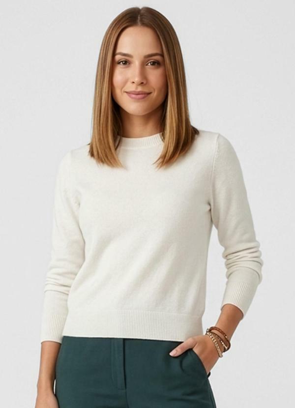 Suéter Feminino Tricot Bege