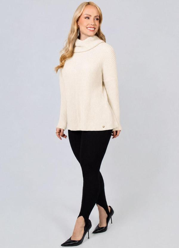 Suéter Feminino Tricot EleganteOff White