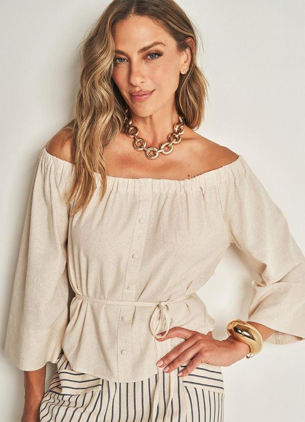 Camisa Ombro a Ombro Branco