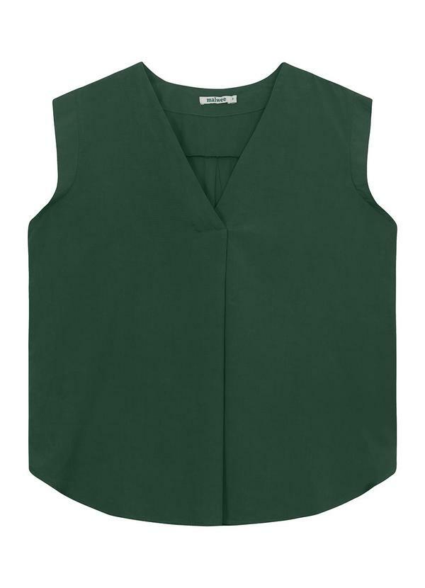 Blusa Ampla em Viscose Verde Esmeralda