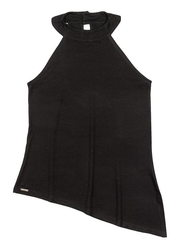 Blusa Assimetrica Adulto Feminino Preto