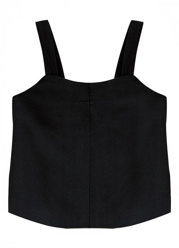 Blusa Box Sarjada Preto