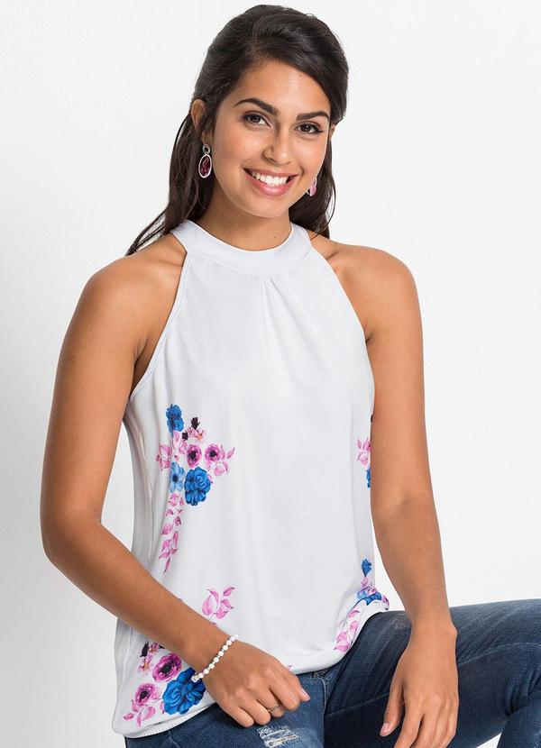 Blusa Branca em Malha Fria