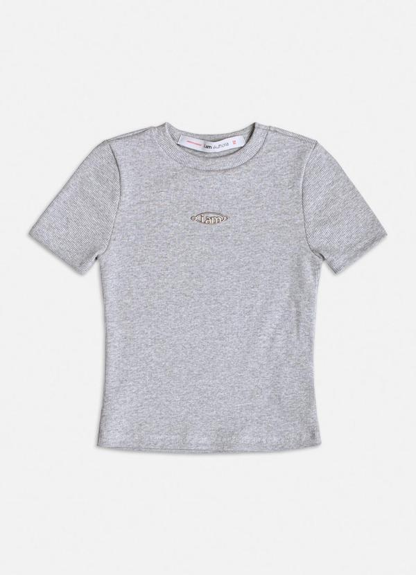 Blusa de Ribana Mescla Cinza