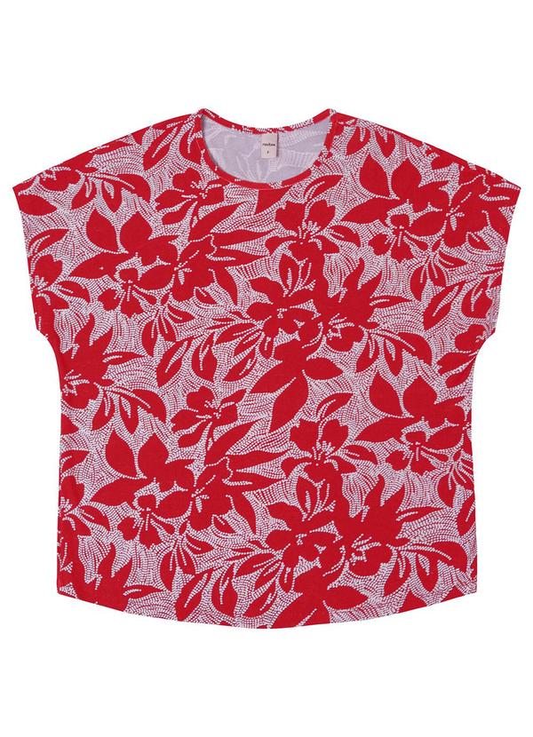 Blusa Feminina em Viscotorcion Vermelho