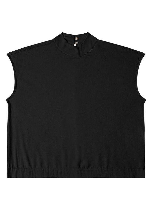 Blusa Feminina Gola Alta Preto