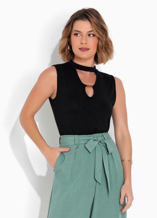 Vista 2 Blusa Gola Chocker Preta bonprix bonprix