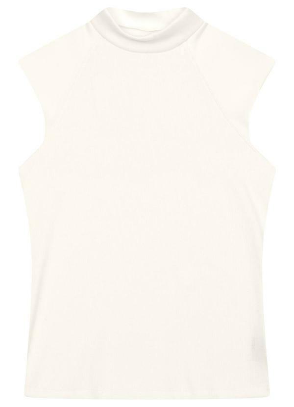 Blusa Justa Canelada Off White