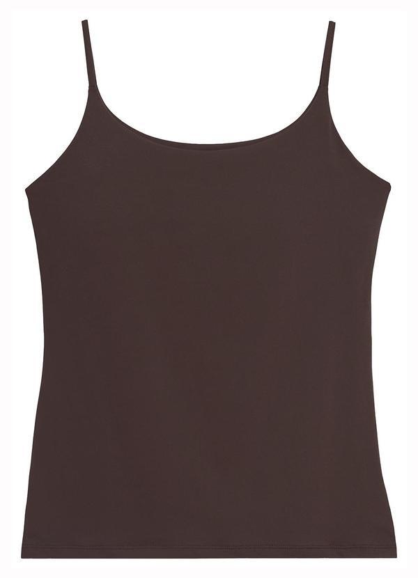 Blusa Justa com Bojo Café